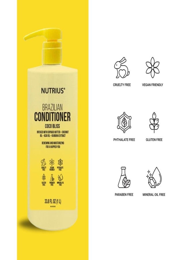 Nutrius BRAZILIAN COCO BLISS 33.8FL OZ CONDITIONER - Image 2